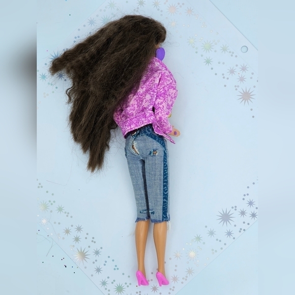 1993 Barbie Brunette Paint n' Dazzle Vintage - Picture 4 of 7